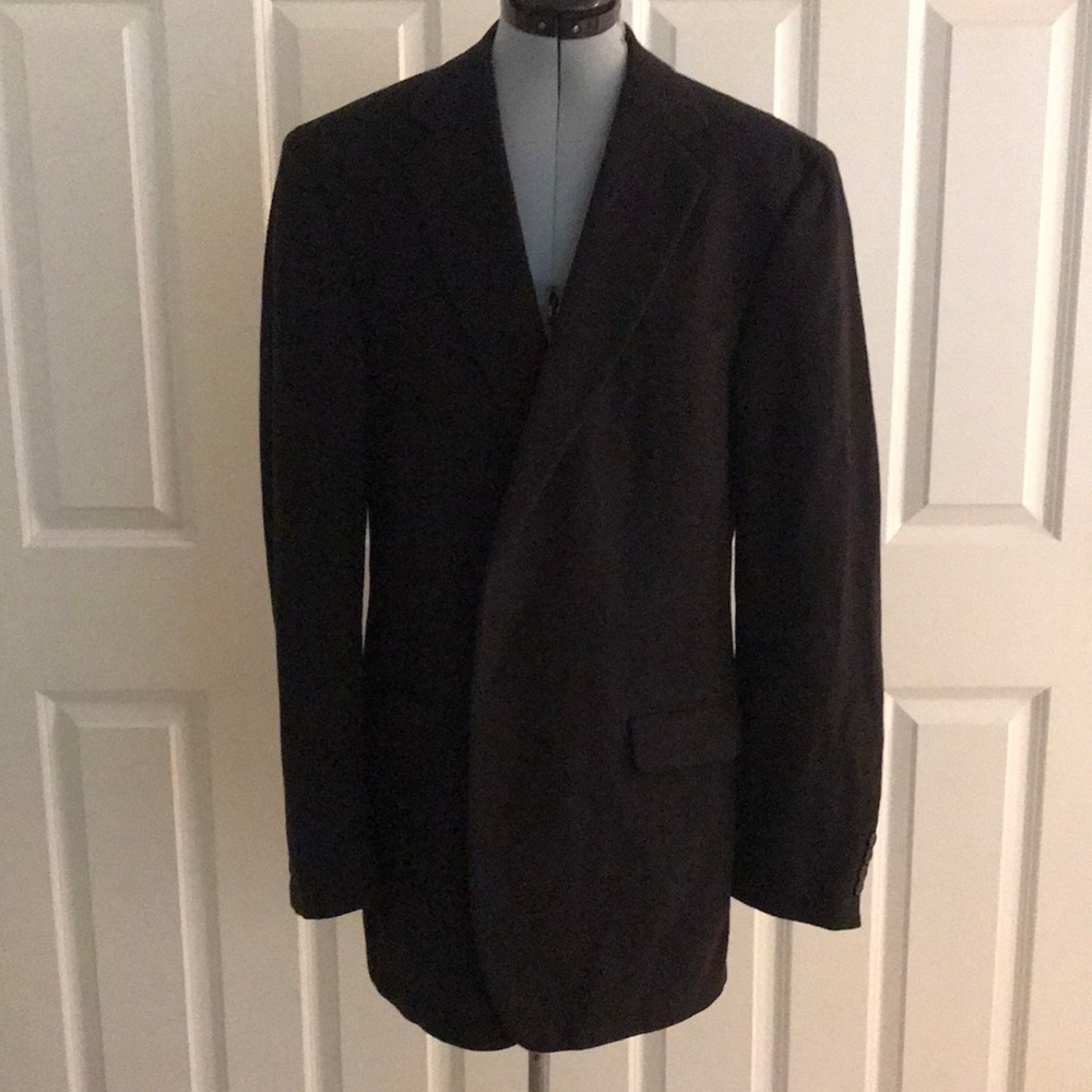 Brooks Brothers Classic Black Cashmere Blazer 44 XL
